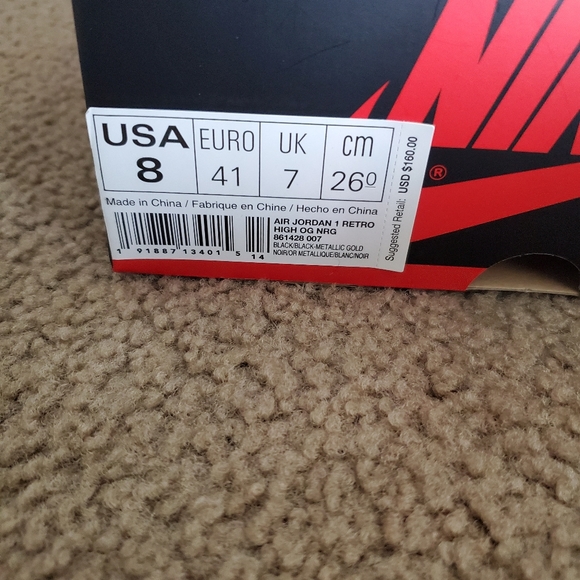 Jordan 1 Retro High NRG Patent Gold Toe - Picture 4 of 7